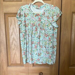 Floral Print Blouse - Multicolor